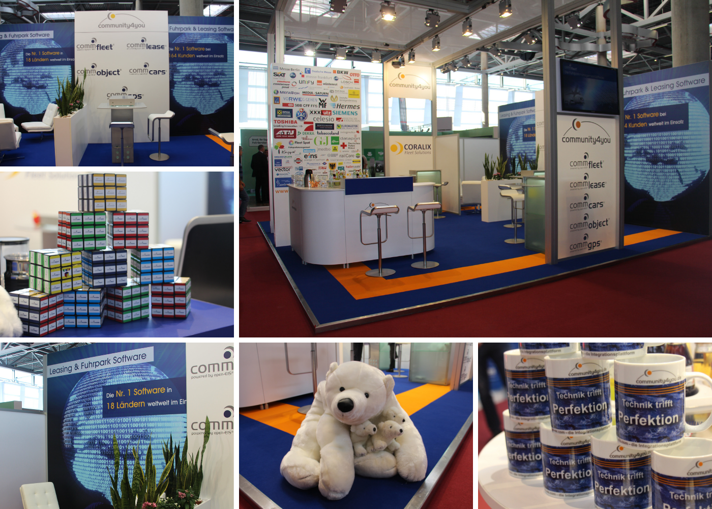 community4you AG - Messestand auf dem Fuhrpark-Forum 2015