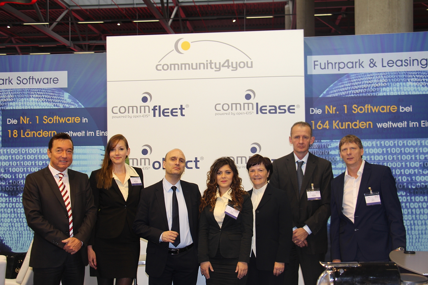 community4you AG - Messeteam auf dem Fuhrpark-Forum 2015