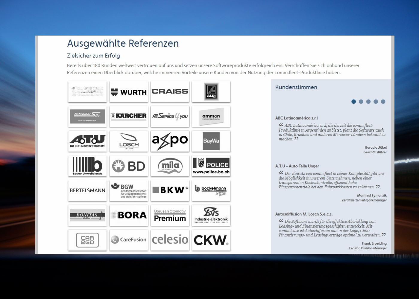 Relaunch: Website der comm.fleet-Produktlinie strahlt in neuem Glanz