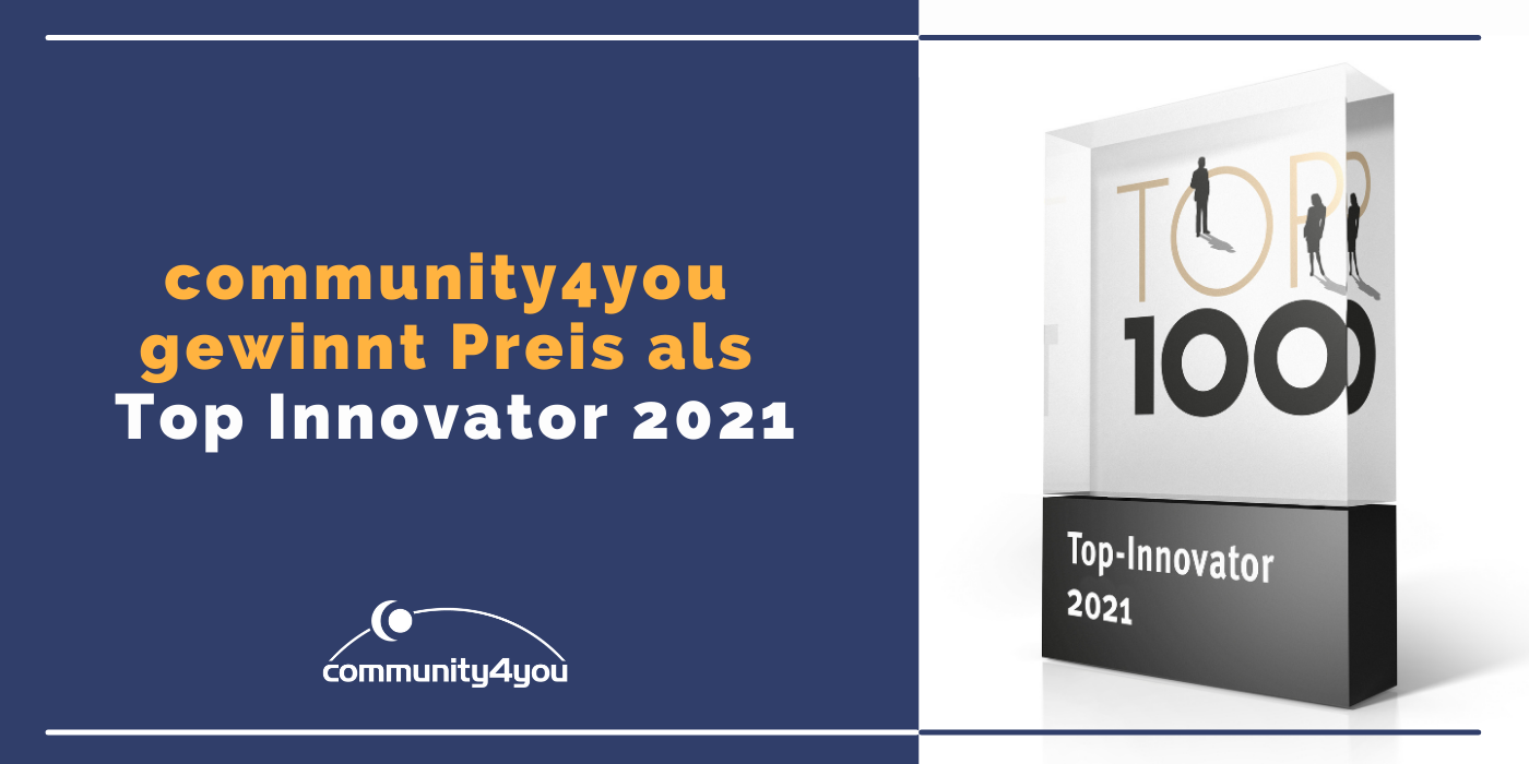 Der Fuhrparksoftware Hersteller community4you gehört zu den Top 100 innovativsten mittelständischen Unternehmen Deutschlands 2021 Der Fuhrparksoftware Hersteller community4you gehört zu den Top 100 innovativsten mittelständischen Unternehmen Deutschlands 2021