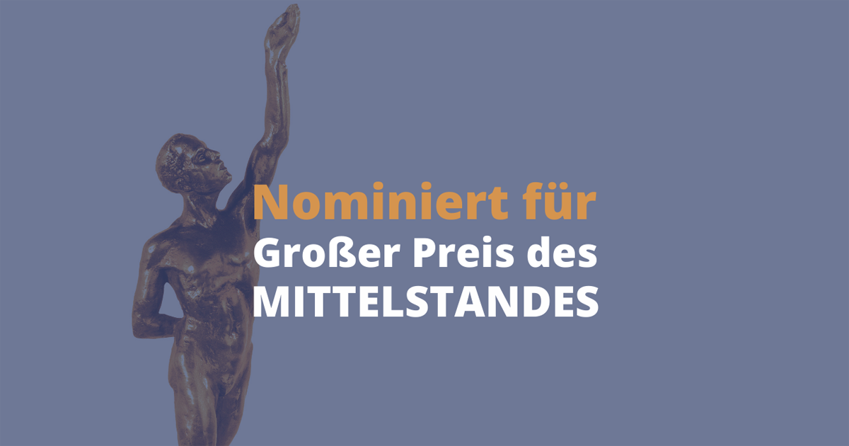 Der Fuhrparksoftware Hersteller community4you ist nominiert für den Großen Preis des Mittelstandes 2022