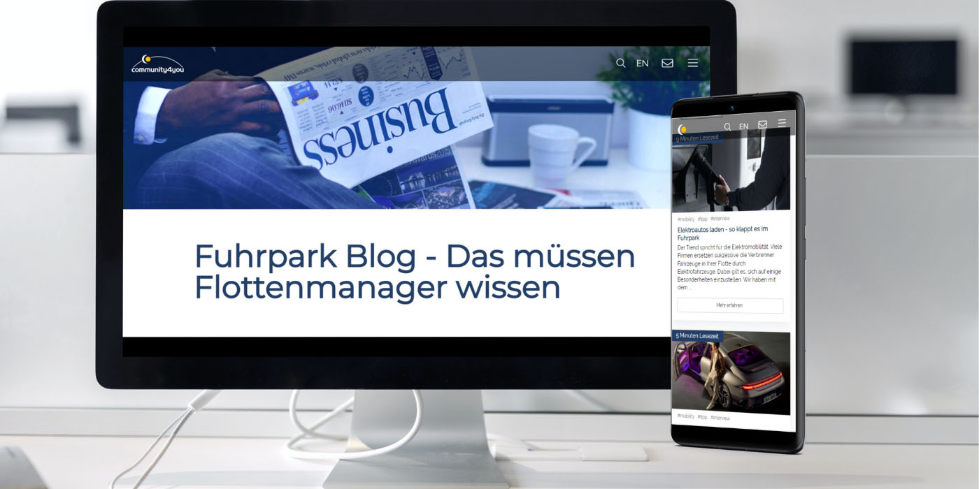 Neuer Fuhrpark Blog: community4you stellt sein Expertenwissen zur Verfügung