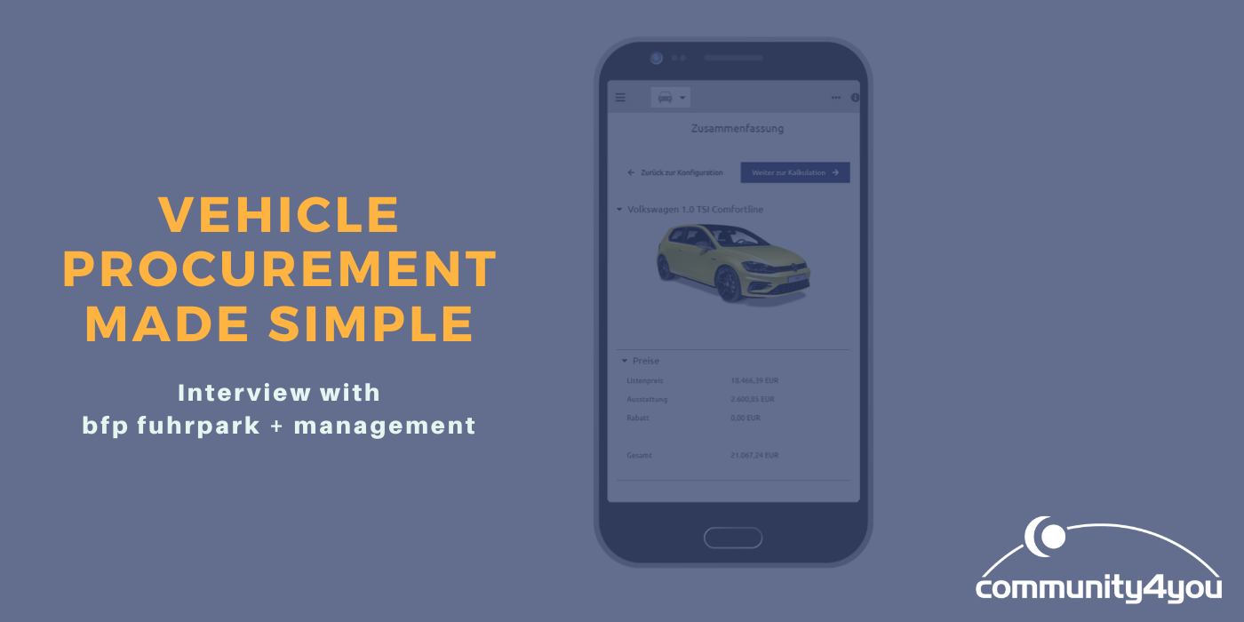 Vehicle procurement made simple with comm.cars: an Interview with bfp fuhrpark + management magazine